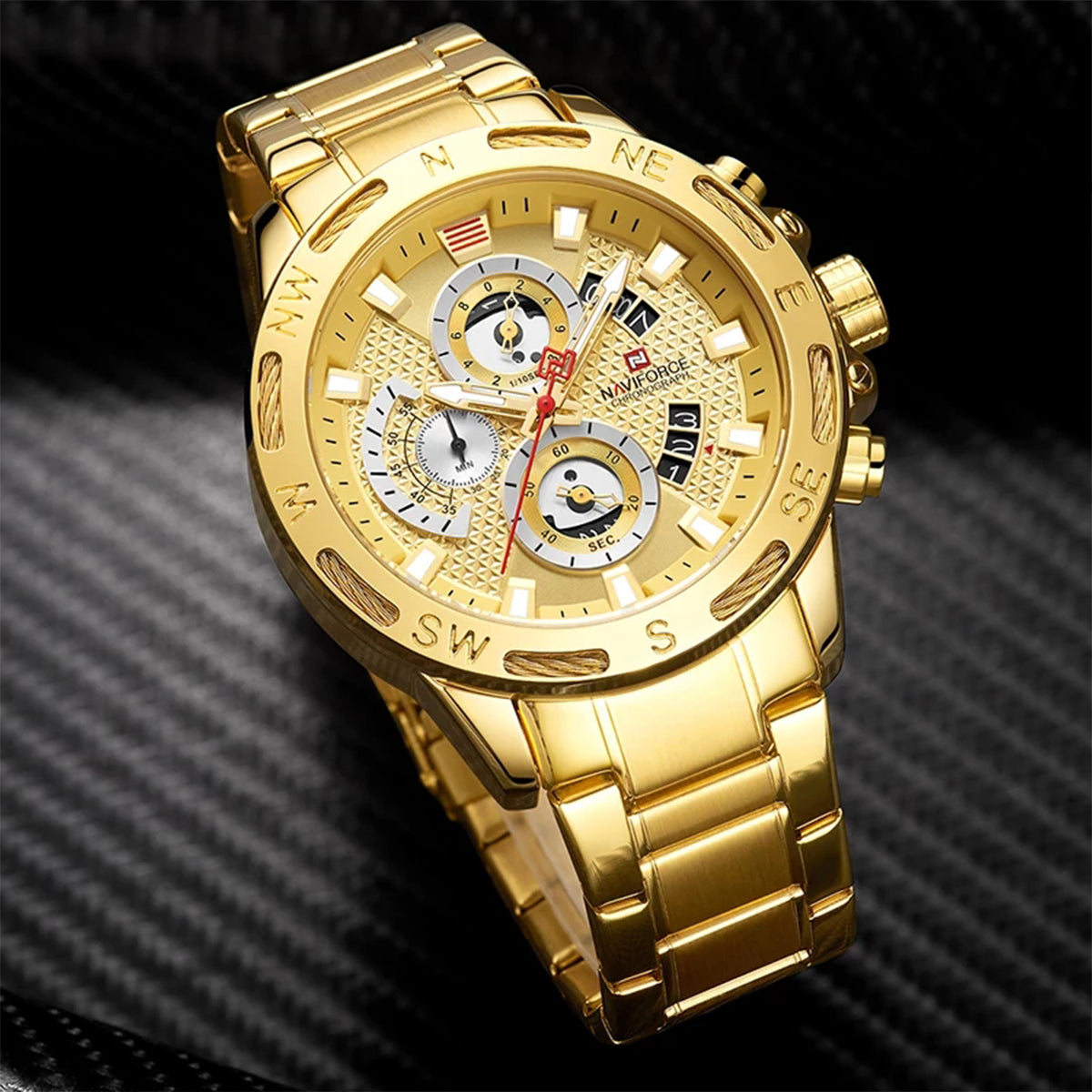 RELOJ NAVIFORCE ACERO GOLD NAV-25