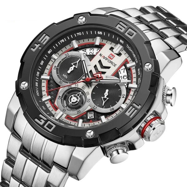 RELOJ NAVIFORCE TERMINATOR PLATEADO NAV-26