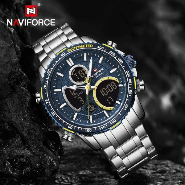 RELOJ NAVIFORCE TERMINATOR PLATA BLUE NAV-28