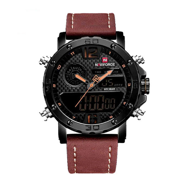 RELOJ NAVIFORCE CUERO MARRÓN NAV-35