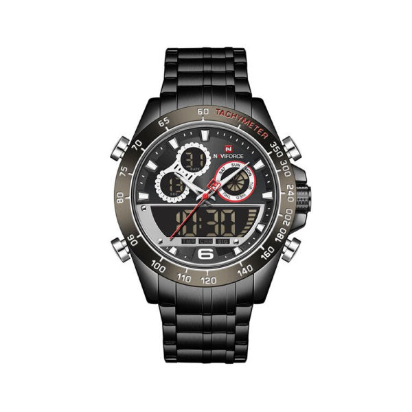 RELOJ NAVIFORCE ACERO BLACK NAV-54