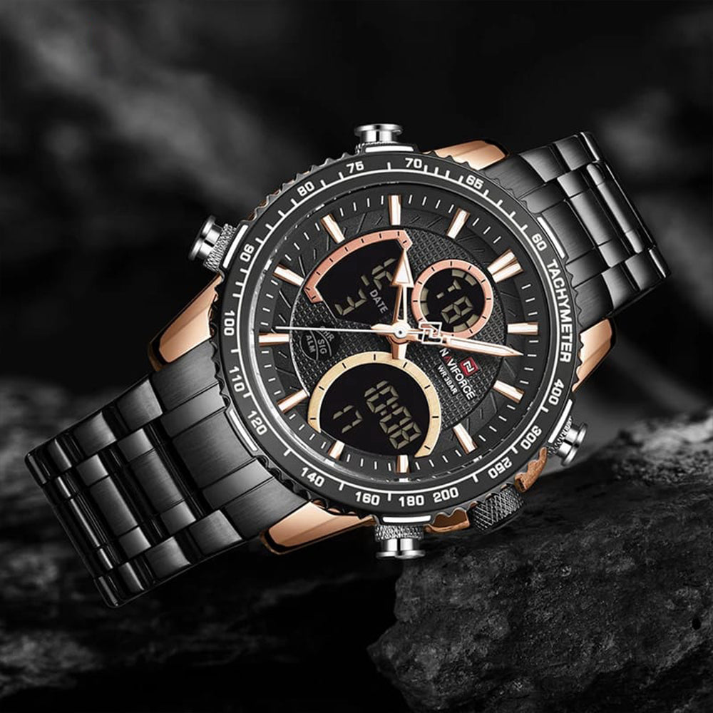 Reloj Naviforce NAV-55 Hombre Acero Negro