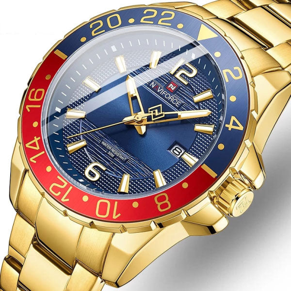 RELOJ NAVIFORCE ACERO DORADO NAV-62