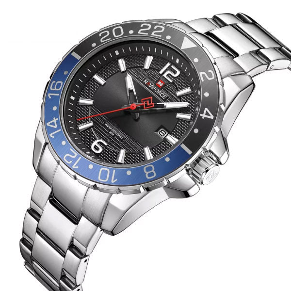 RELOJ NAVIFORCE ACERO PLATA NAV-64