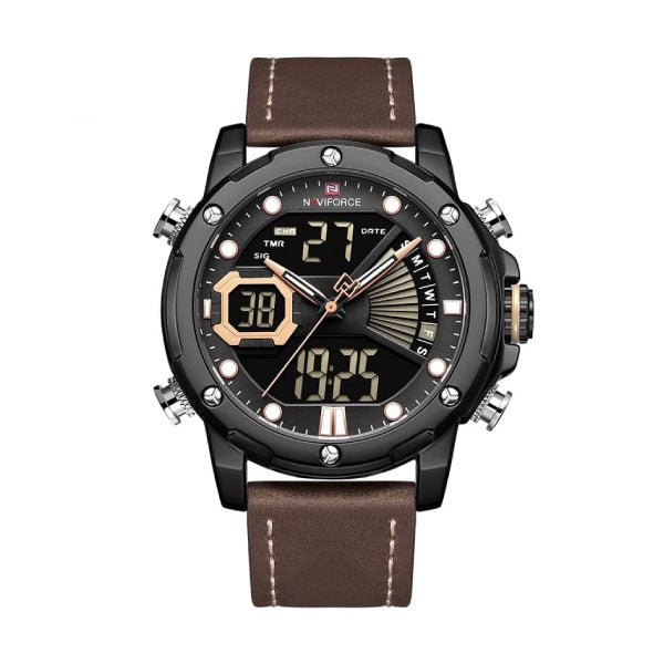 RELOJ NAVIFORCE CUERO MARRÓN NAV-73