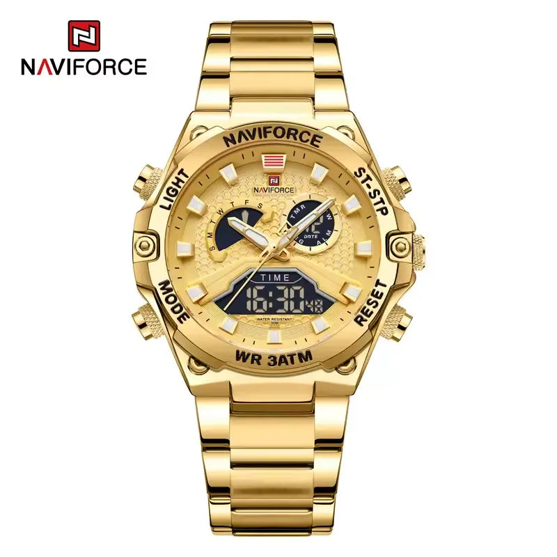 Reloj Naviforce Hombre Acero Dorado | NAV-92