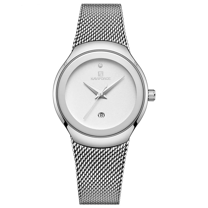 Reloj Naviforce Mujer Acero Plateado | NAV-M-2