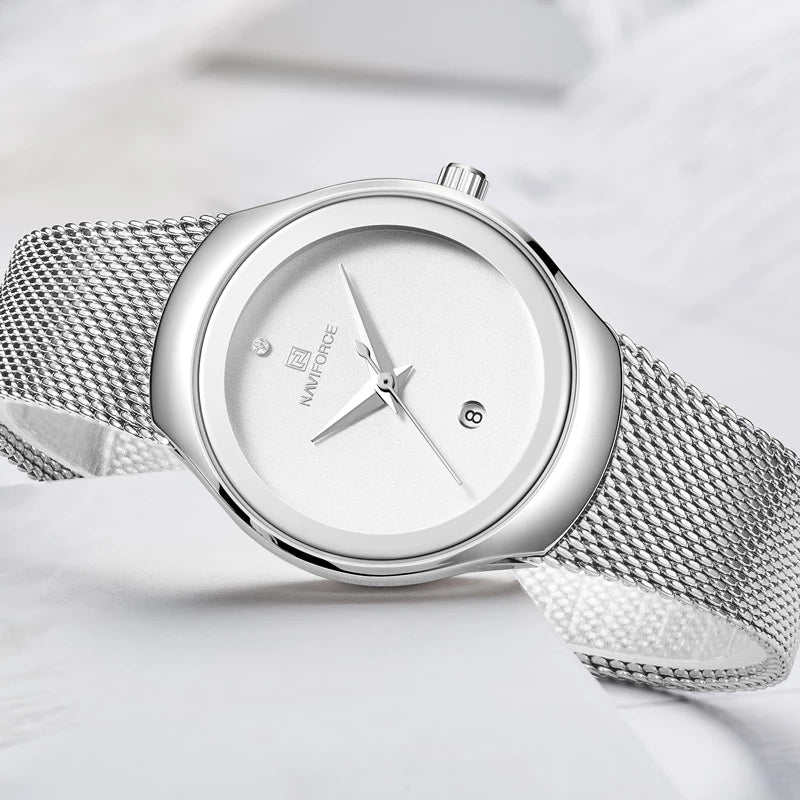 Reloj Naviforce Mujer Acero Plateado | NAV-M-2