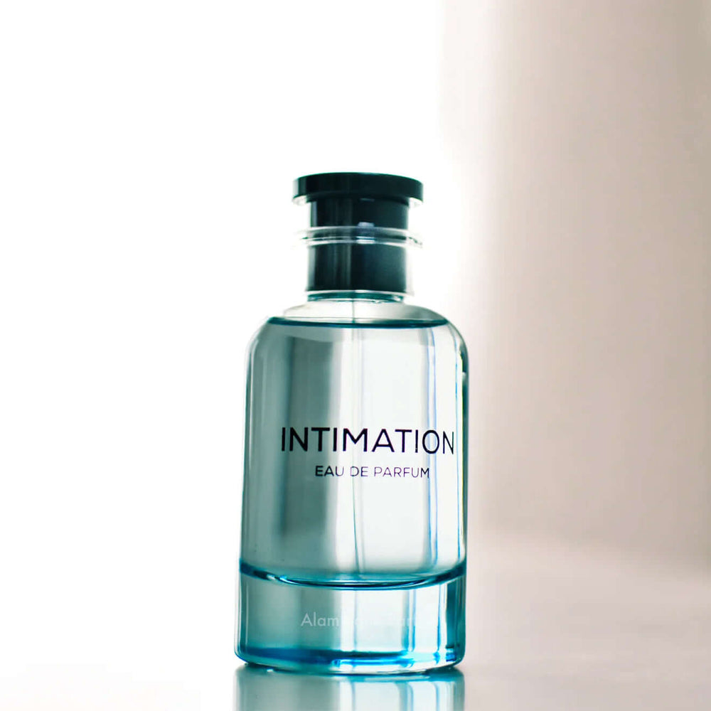 Frasco de perfume Intimation Emper 100ml para hombre, fragancia masculina de notas cítricas y amaderadas.