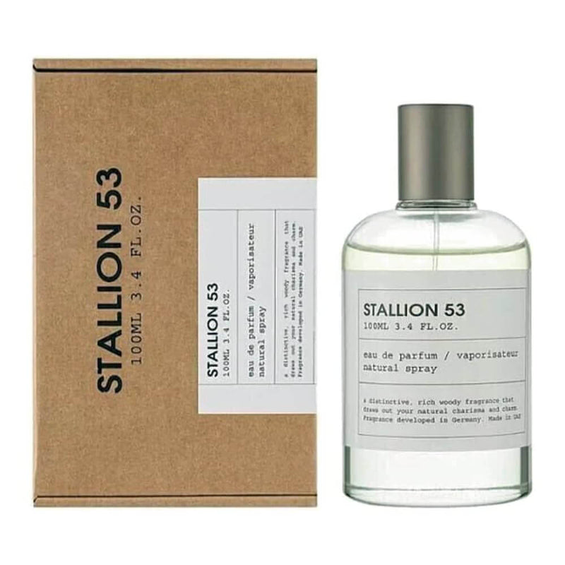 Perfume STALLION 53 EDP 100ML, fragancia amaderada y fresca para hombres, elegante y con toque de cuero.