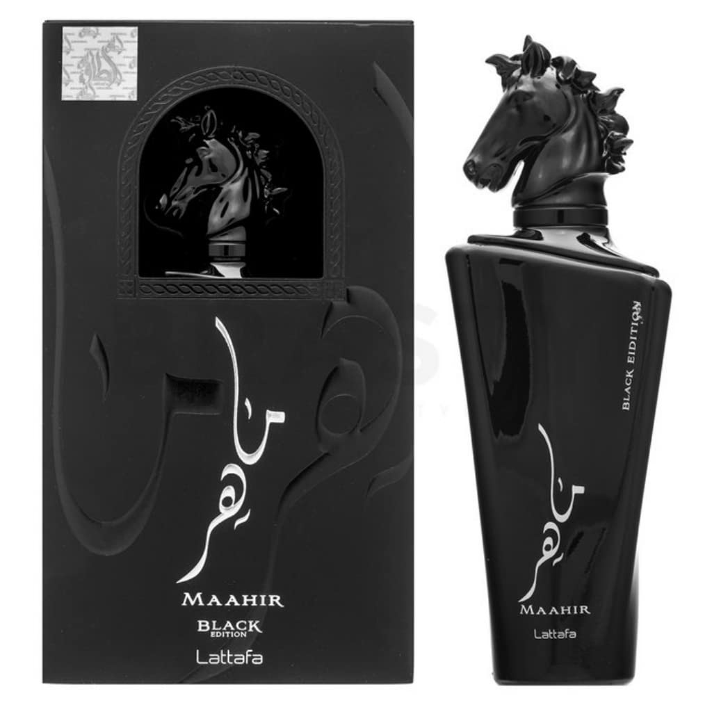 MAAHIR BLACK LATTAFA 100ML HOMBRE