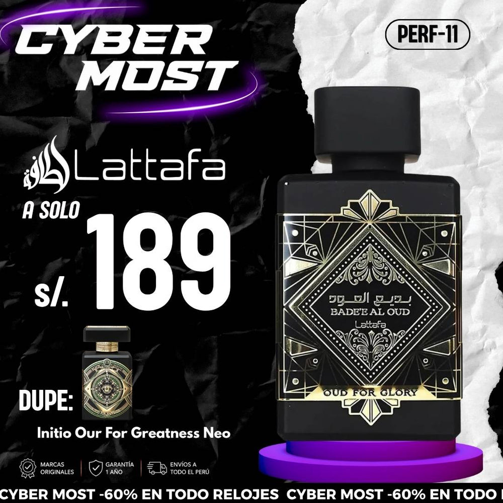 Perfume Bade'e Al Oud For Glory PERF-11 By Lattafa 100ml