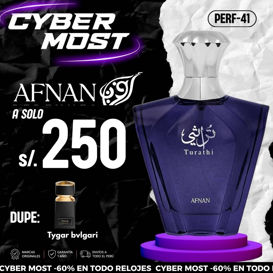 Perfume Turathi Blue PERF-41 By Afnan 100ml