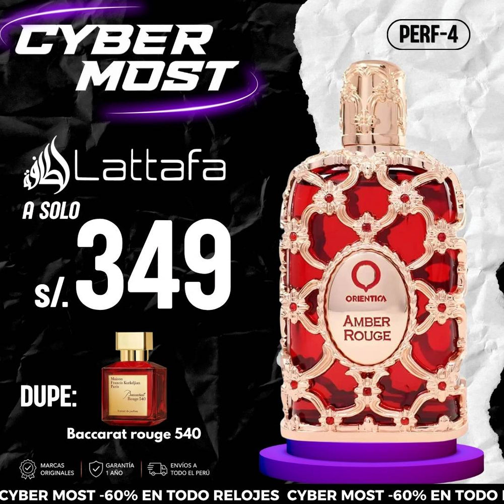 Perfume Amber Rouge PERF-4 By Orientica 80ml