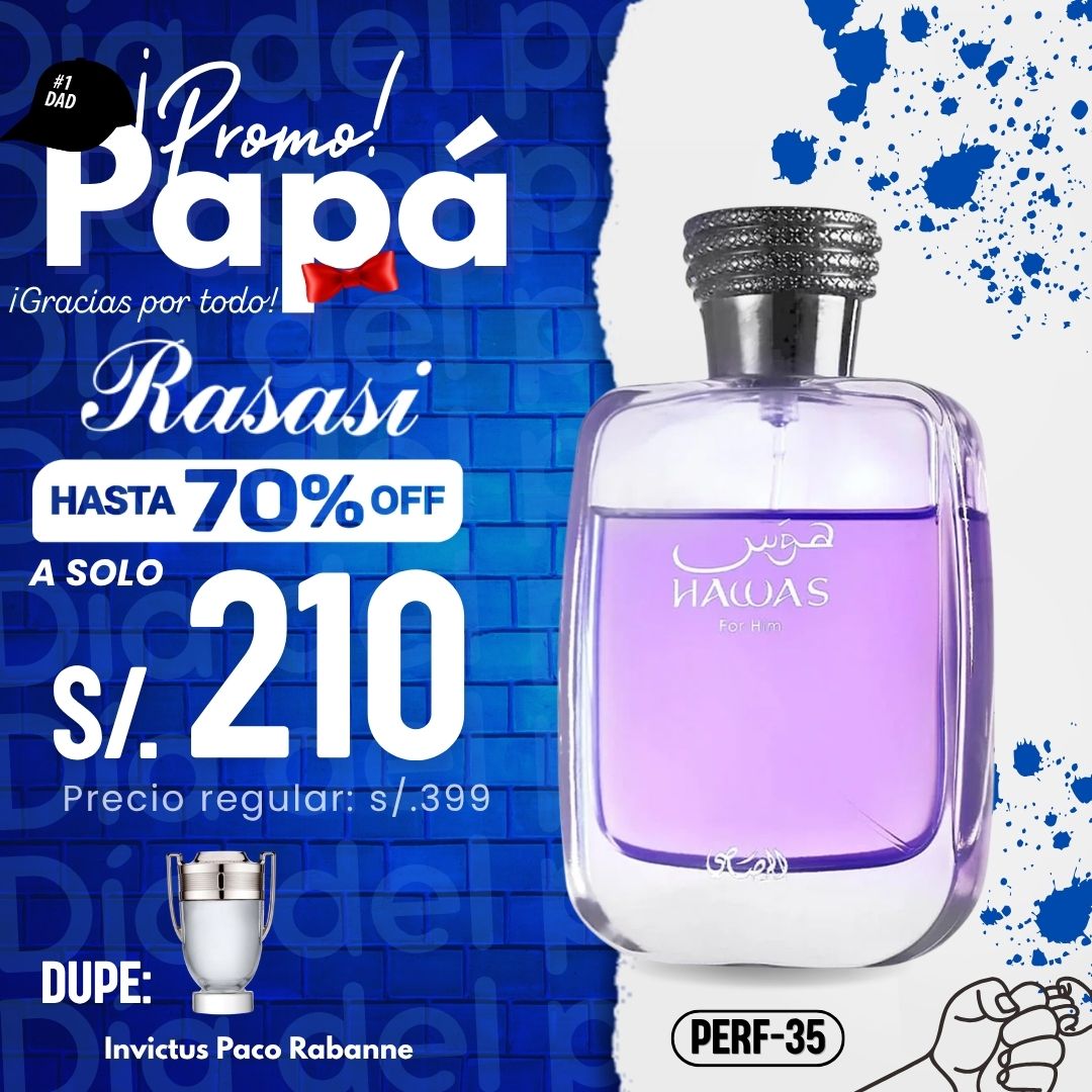 Perfume Hawas PERF-35 By Rasasi 100ml