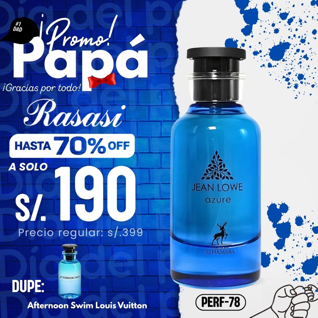 Perfume Jean Lowe Azure PERF-78 By Maison Alhambra 100ml