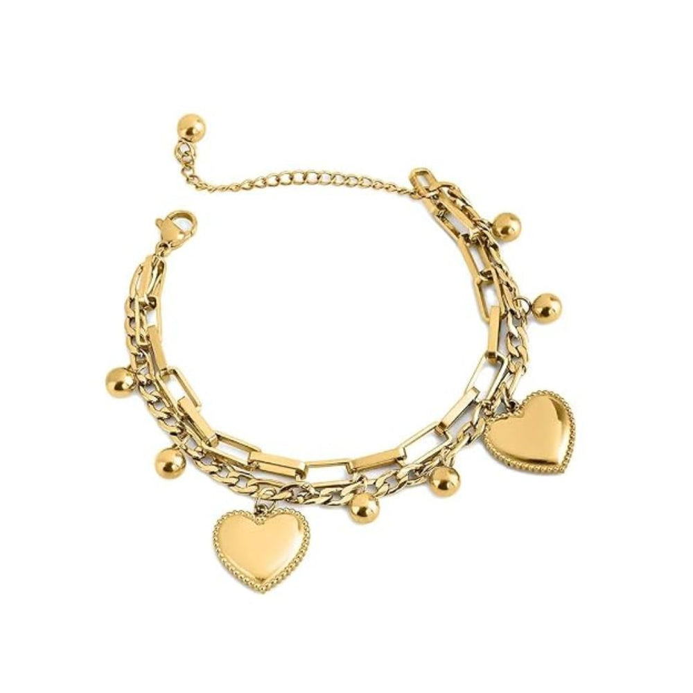 Pulsera Corazón JOY-M-1 Acero Mujer Dorado