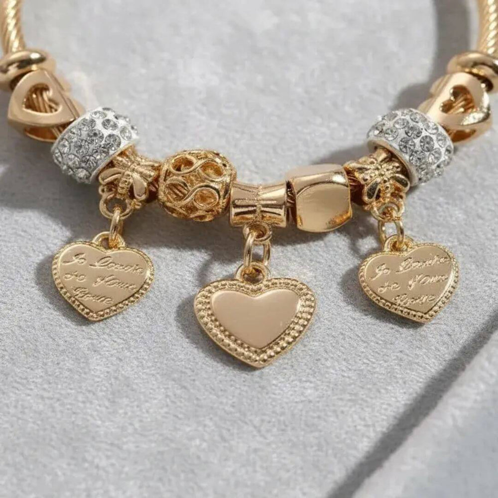 Pulsera Corazón JOY-M-2 Acero Mujer Dorado
