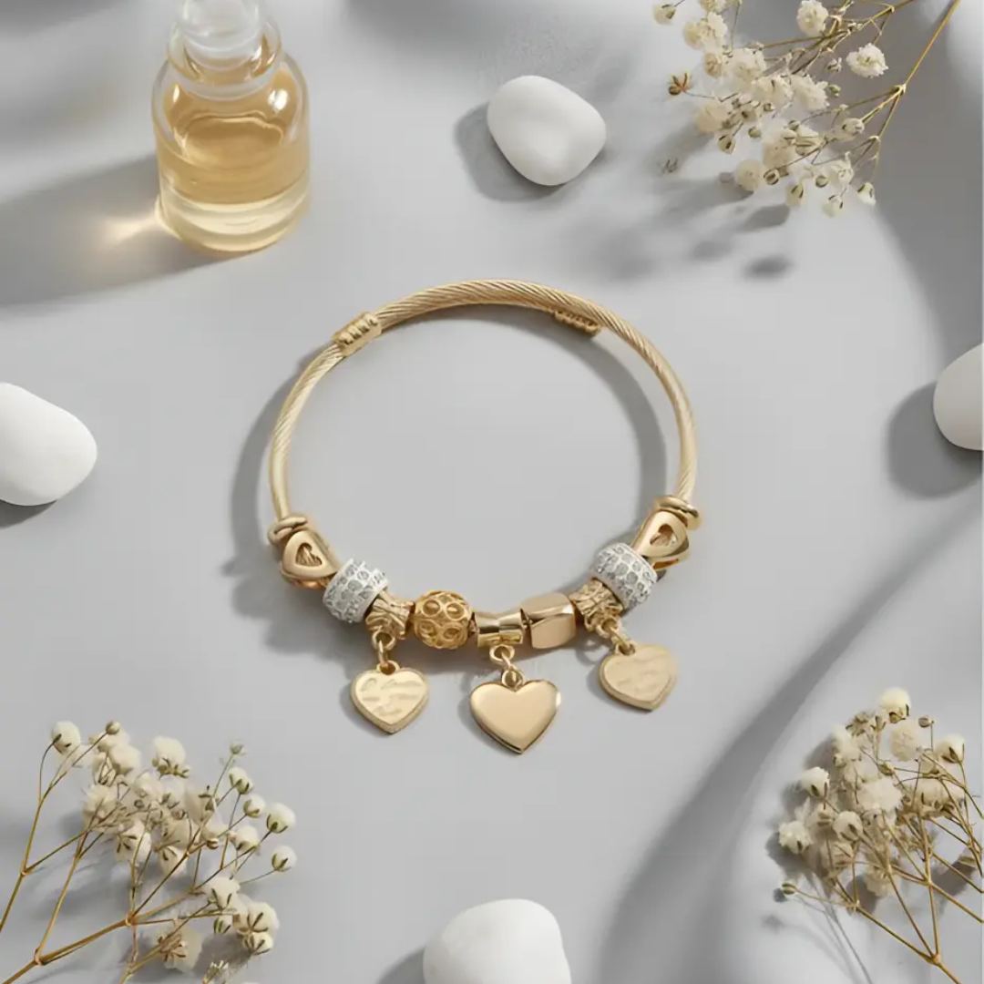 Pulsera Corazón JOY-M-2 Acero Mujer Dorado
