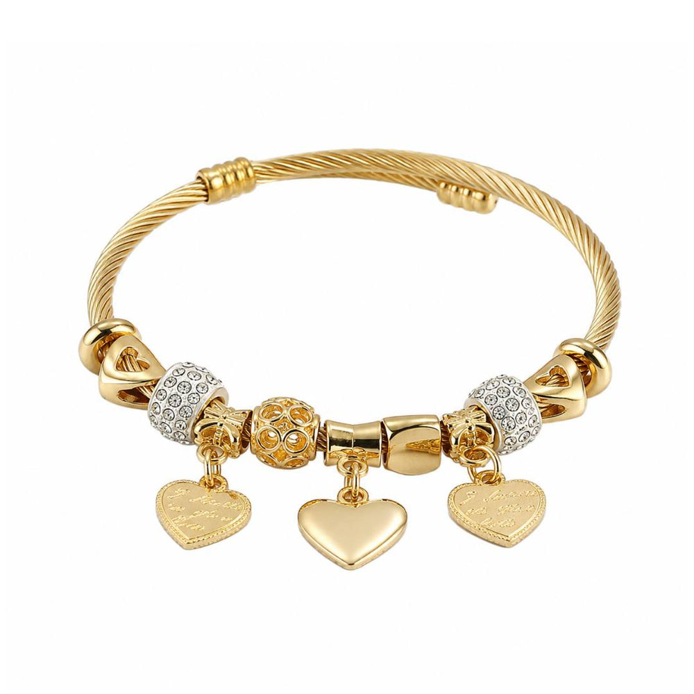 Pulsera Corazón JOY-M-2 Acero Mujer Dorado