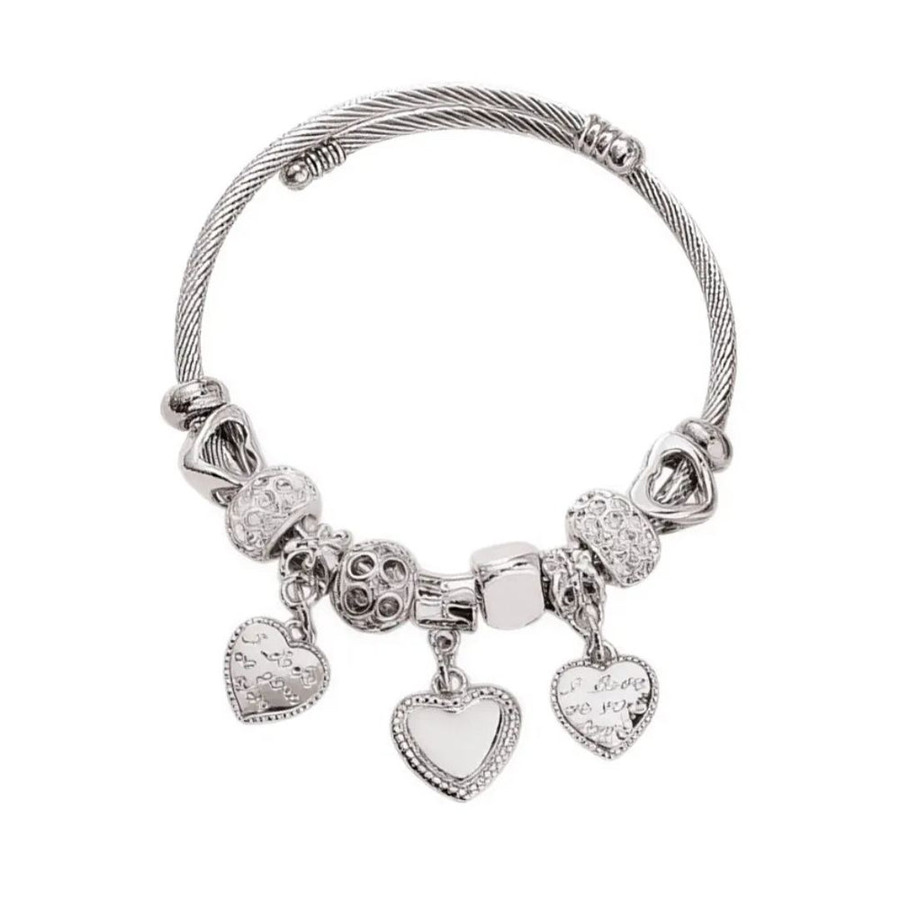 Pulsera Corazón JOY-M-3 Acero Mujer Plateado