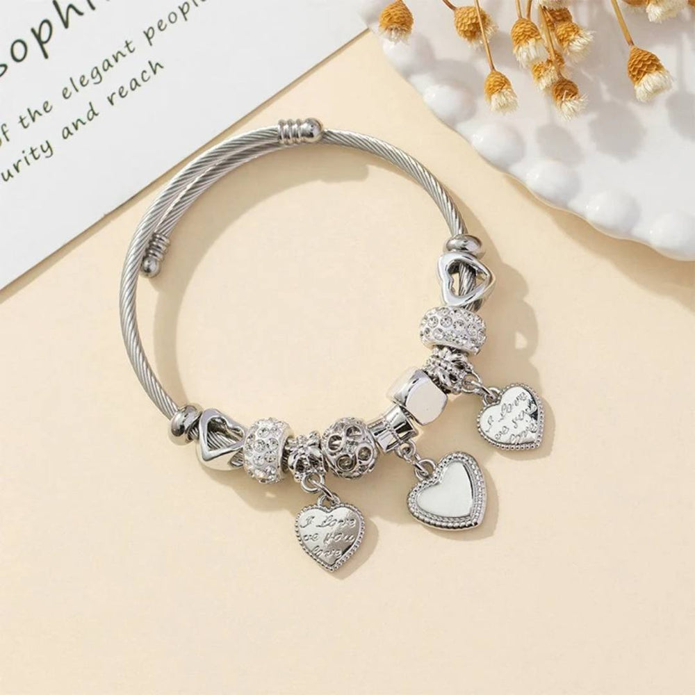 Pulsera Corazón JOY-M-3 Acero Mujer Plateado
