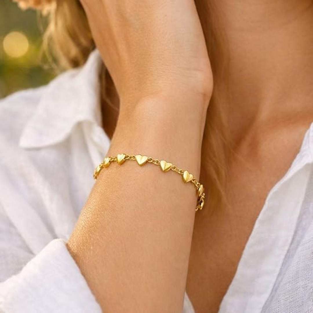 Pulsera Corazón JOY-M-4 Acero Mujer Dorado