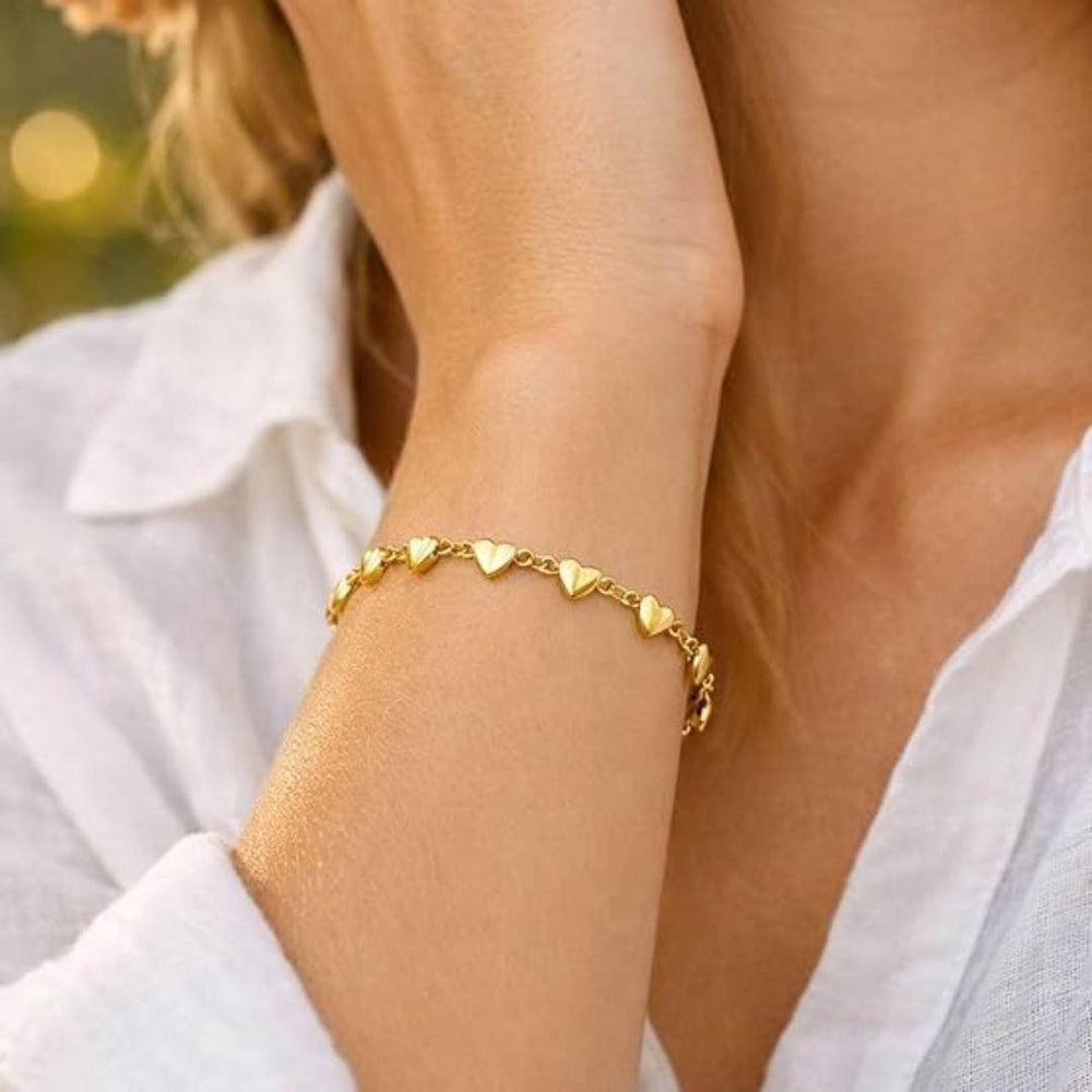 Pulsera Corazón JOY-M-4 Acero Mujer Dorado