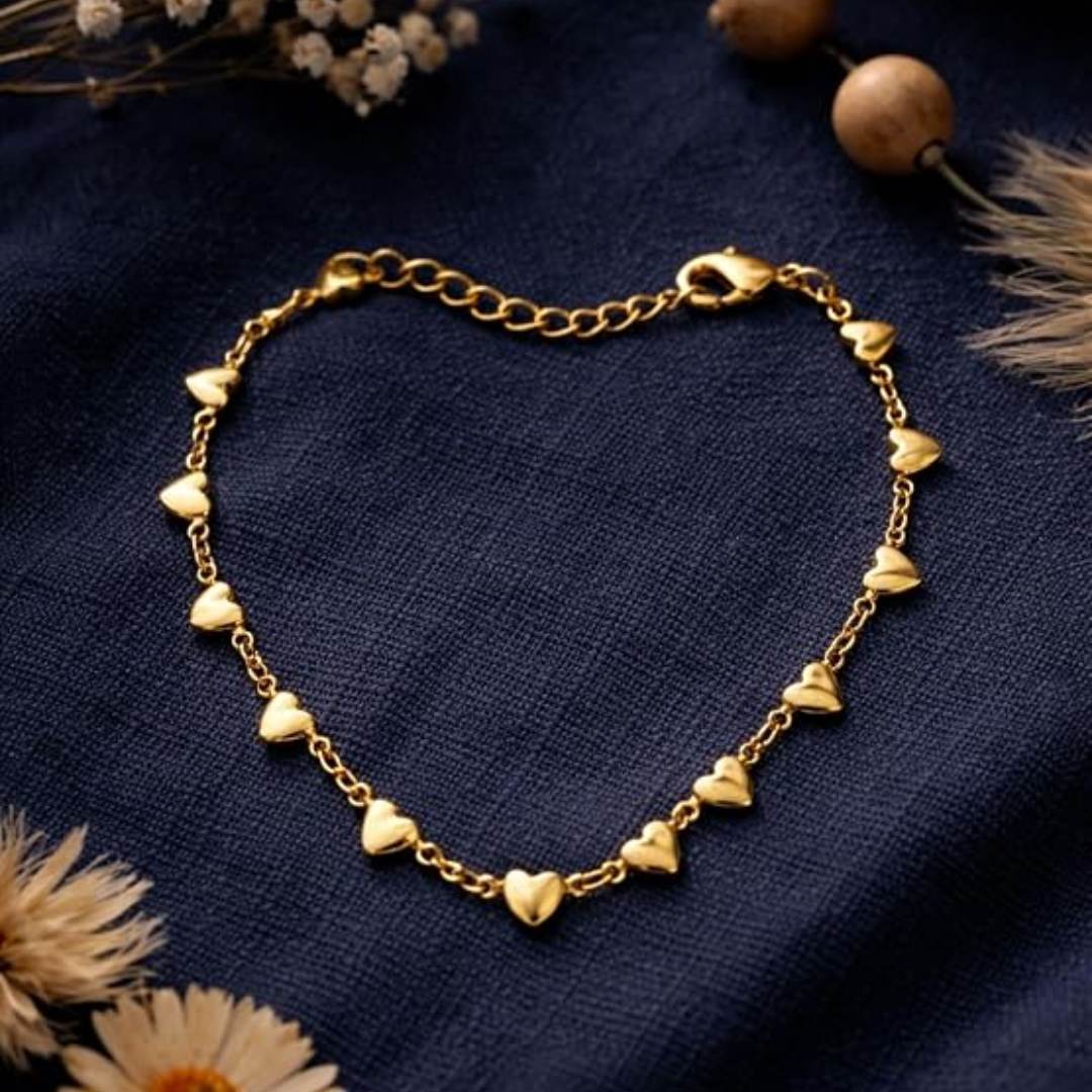 Pulsera Corazón JOY-M-4 Acero Mujer Dorado