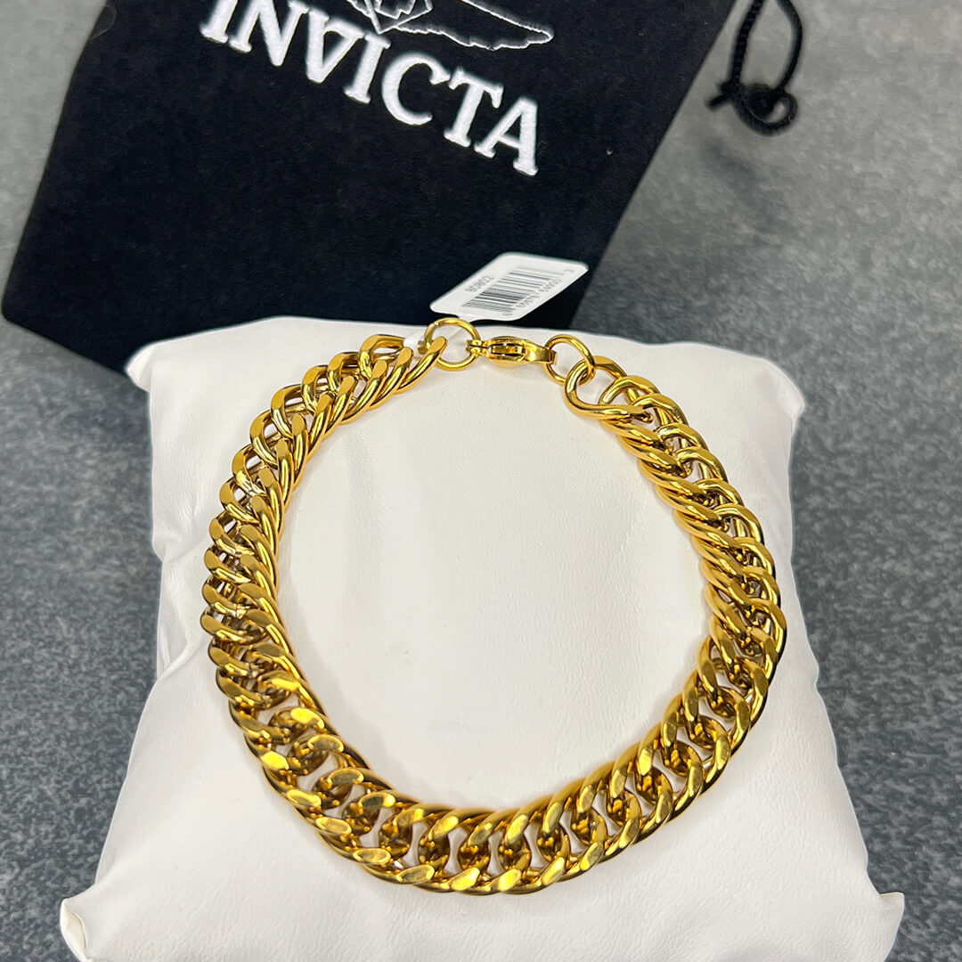 Pulsera Invicta Elements 80802 Hombre Acero Dorado