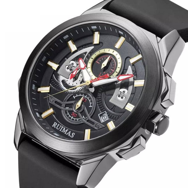 RELOJ RUIMAS SILICONA NEGRO RUI-13