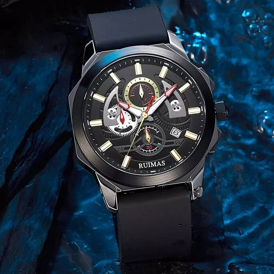 RELOJ RUIMAS SILICONA NEGRO RUI-13