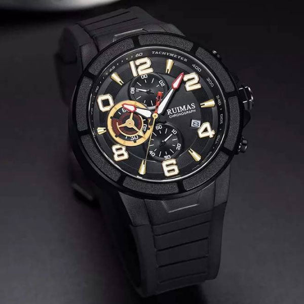 RELOJ RUIMAS SILICONA NEGRO RUI-15