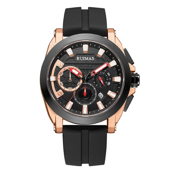 RELOJ RUIMAS SILICON ROSE GOLD BLACK RUI-19