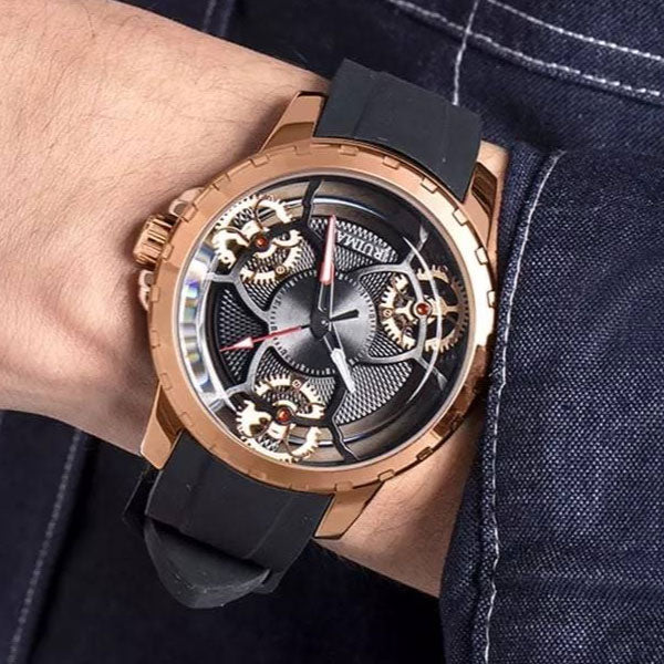 RELOJ RUIMAS PREMIUM ROSE GOLD BLACK RUI-26