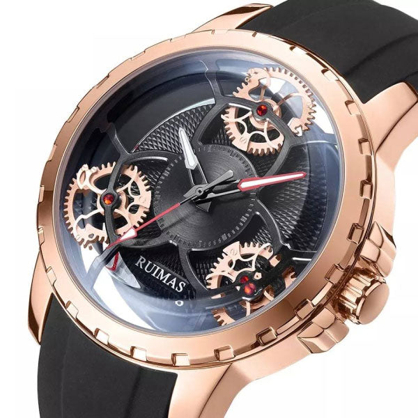 RELOJ RUIMAS PREMIUM ROSE GOLD BLACK RUI-26