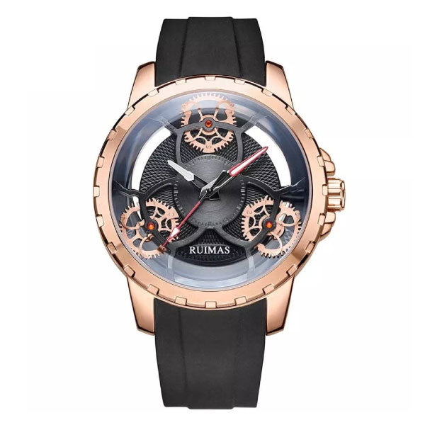 RELOJ RUIMAS PREMIUM ROSE GOLD BLACK RUI-26