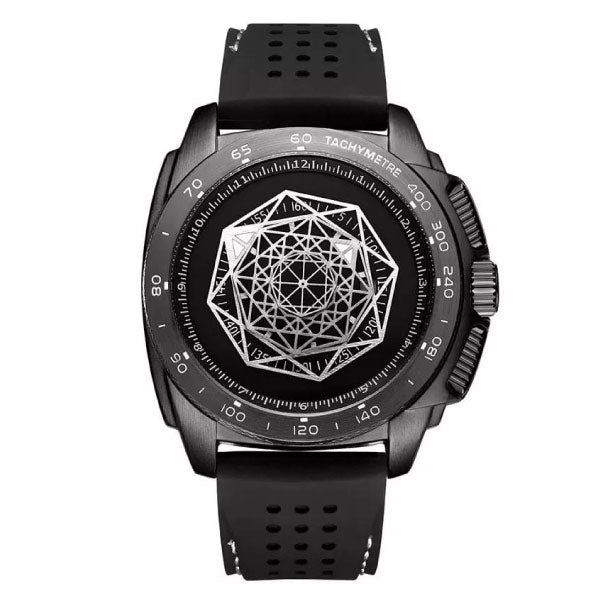 RELOJ RUIMAS SILICON ESTRELLA NEGRO RUI-29