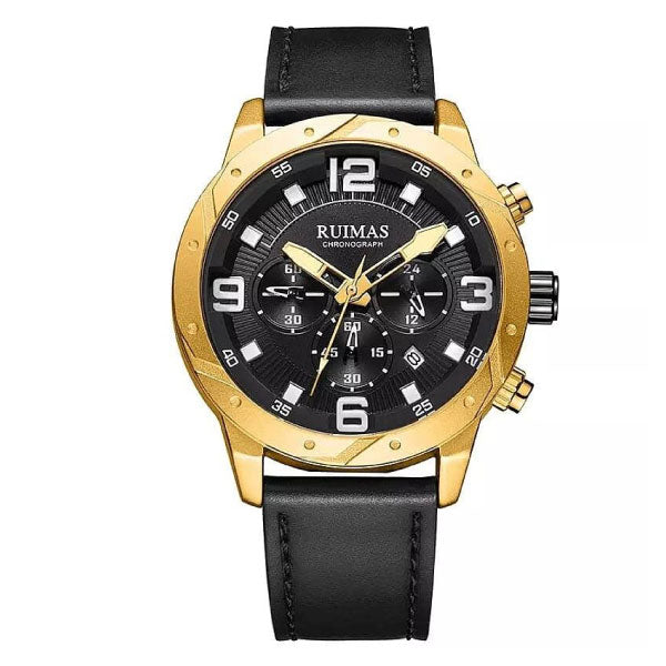 RELOJ RUIMAS CUERO NEGRO RUI-3