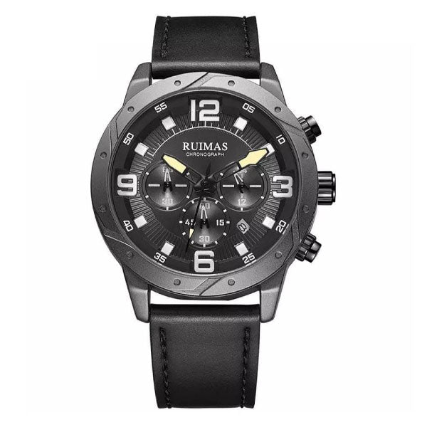 RELOJ RUIMAS CUERO NEGRO RUI-4