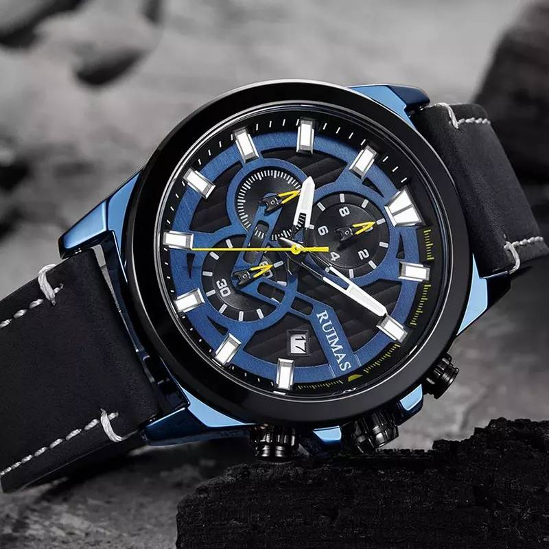 RELOJ RUIMAS CUERO N-AZUL RUI-7