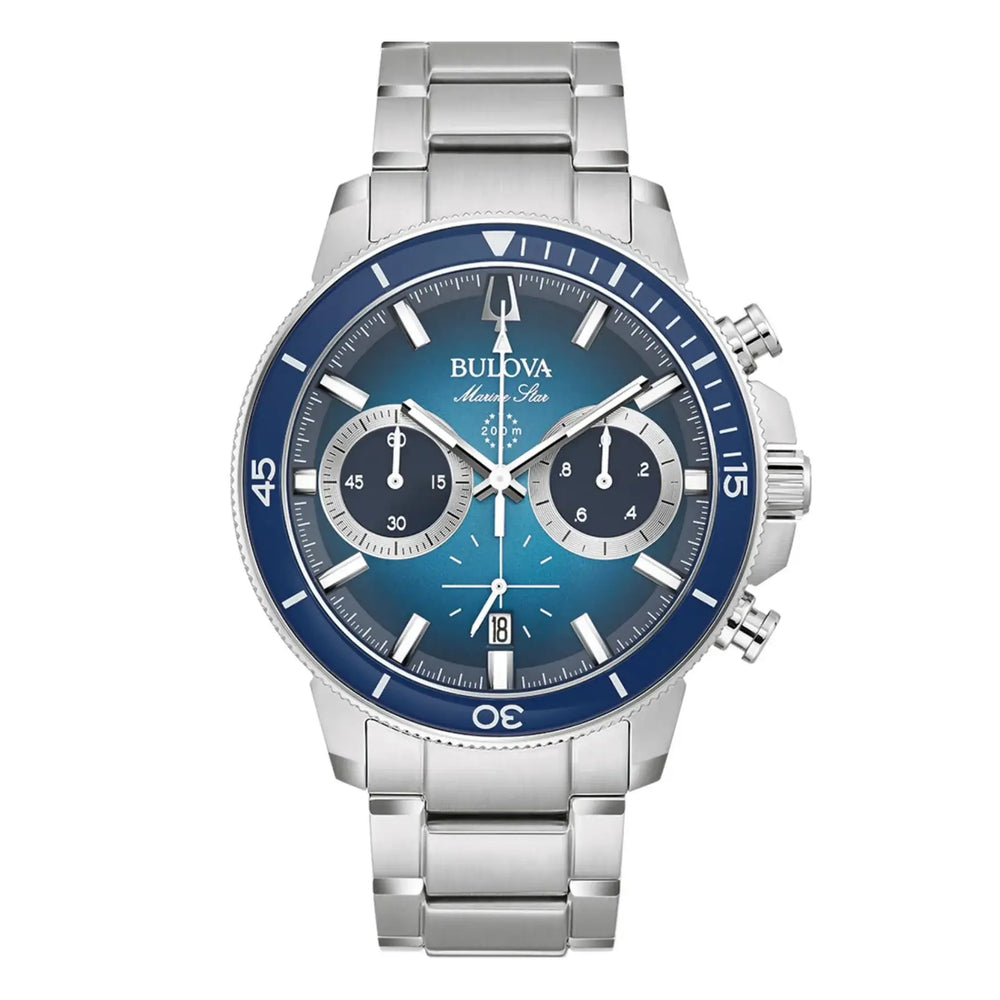Reloj Bulova Marine Star 96B380 Hombre Cronógrafo Azul | BUL-25