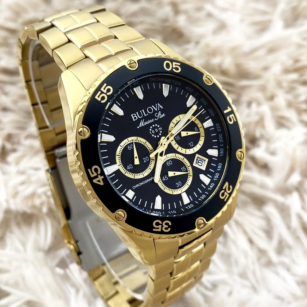 Reloj Bulova Marine Star 98B406 resistente al agua 100 metros.