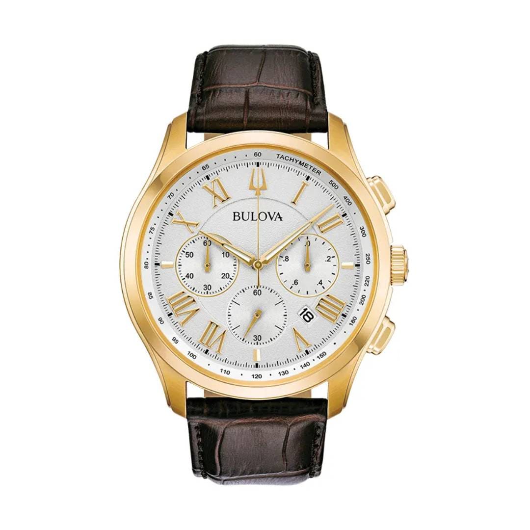 Reloj Bulova Wilton 97B169 Hombre Cuero Marron