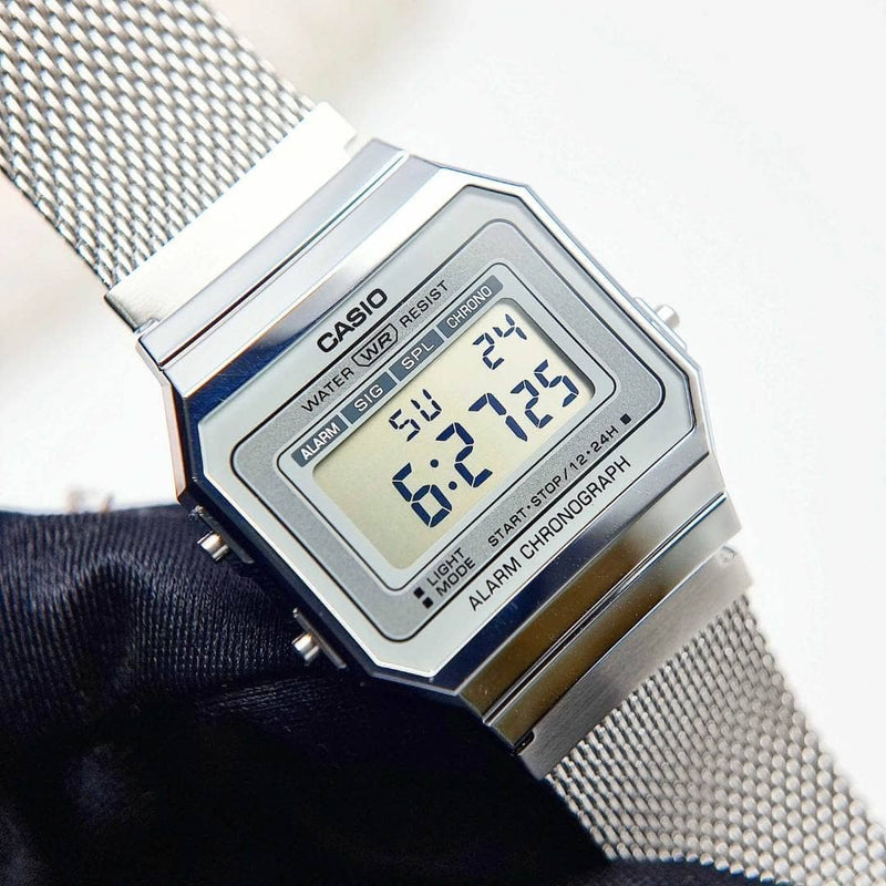 Casio Vintage A700WM-7A reloj digital clásico ultradelgado para hombre.