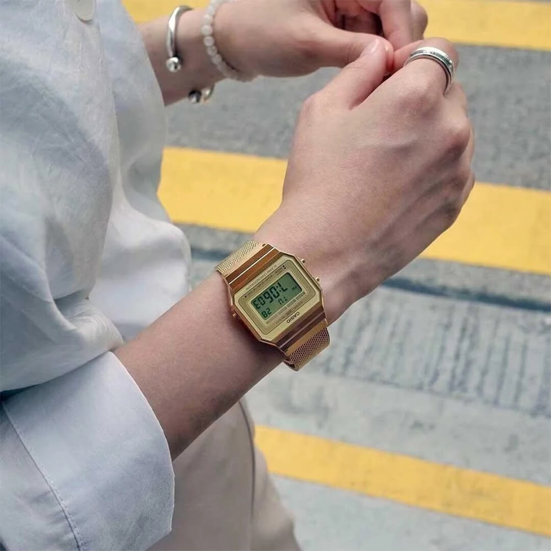 Reloj Casio A700WMG-9A Mujer Digital Acero Dorado | CAS-M-162