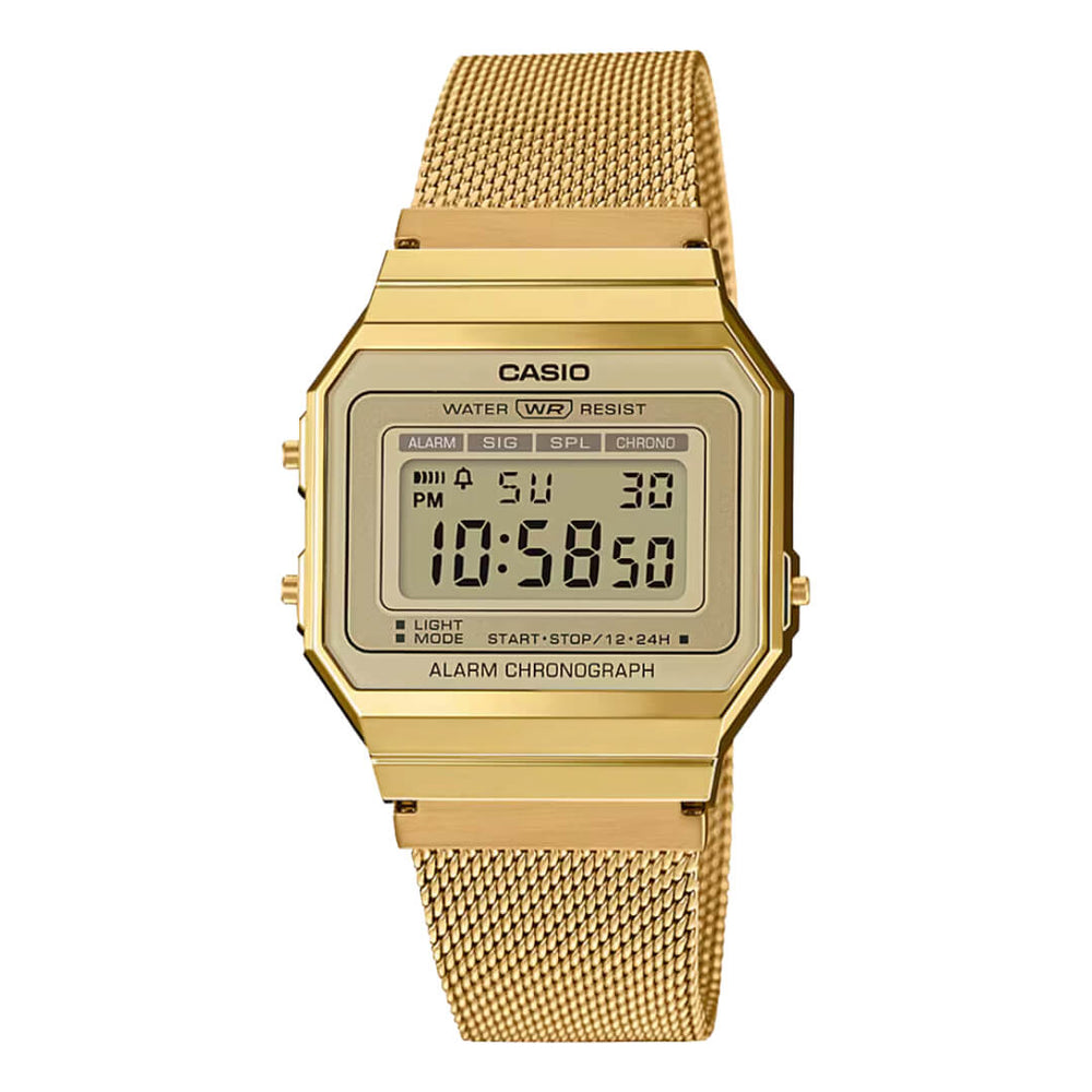 Reloj Casio A700WMG-9A Mujer Digital Acero Dorado | CAS-M-162