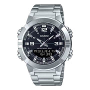 Reloj Casio AMW-870D-1AV Hombre Acero Plateado | CAS-154