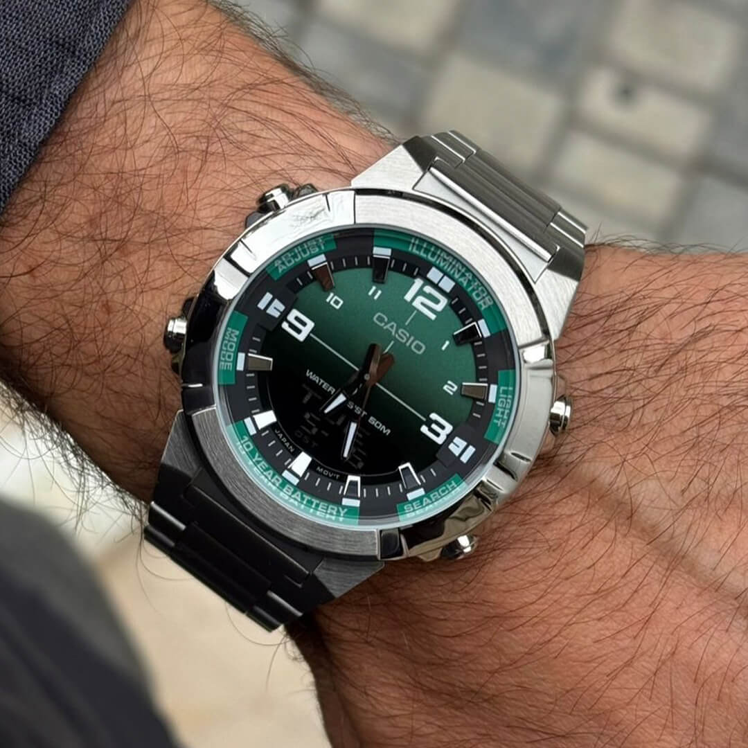 Reloj Casio AMW-870DA-3AVDF Hombre Plateado | CAS-157