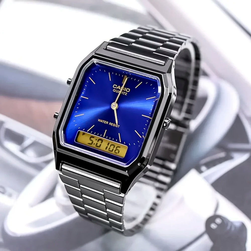 Reloj Casio AQ-230GG-2A Hombre Acero Gris | CAS-7